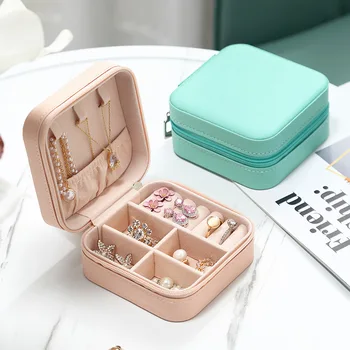 Einfache Ins Makronen-Schmuckbox für Reisen, tragbare Schmuckbox für Ohrstecker, Halsketten und Ringe