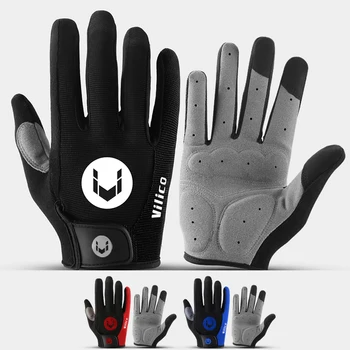 MTB Bike Sport Radfahren Handschuhe Voll Finger Männer Frauen Laufen Fitness Gym Frühling Sommer Reiten