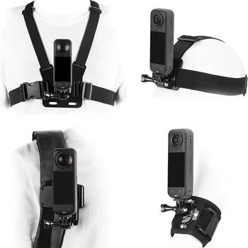 Zubehör-Set für Insta 360 X5 X4 x3, Brustmontage, Kopfgurt, Rucksack-Clip-Halter, Handschlaufe für Insta 360
