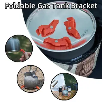 Wideea faltbare Gastank halterung Flaschen regalst änder Stativ Herd Basis Stabilisator klappbare Camping