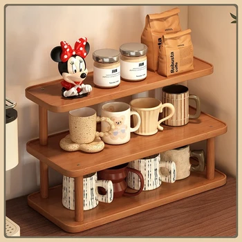 Vintage Tassenständer im Mid-Century-Stil, Mehrstöckiger Becher-Organizer, Platzsparender