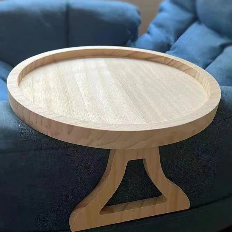 Sofa-Tablett, Sofa-Armlehnen-Clip-On-Tablett, Natürliches – Bild 5
