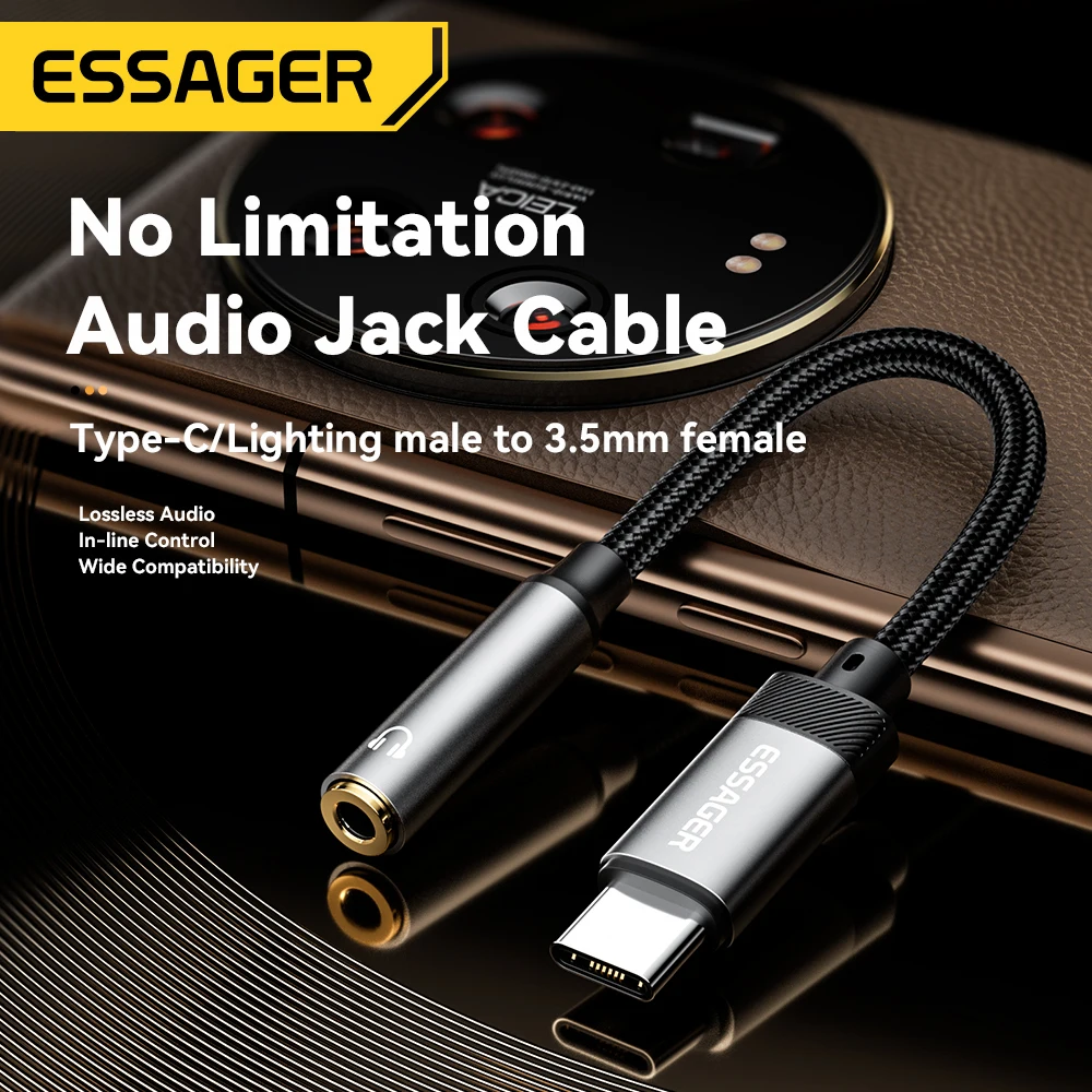 Kopfhörer-Adapter auf 3,5 mm Buchse, Lightning oder USB-C – Bild 5