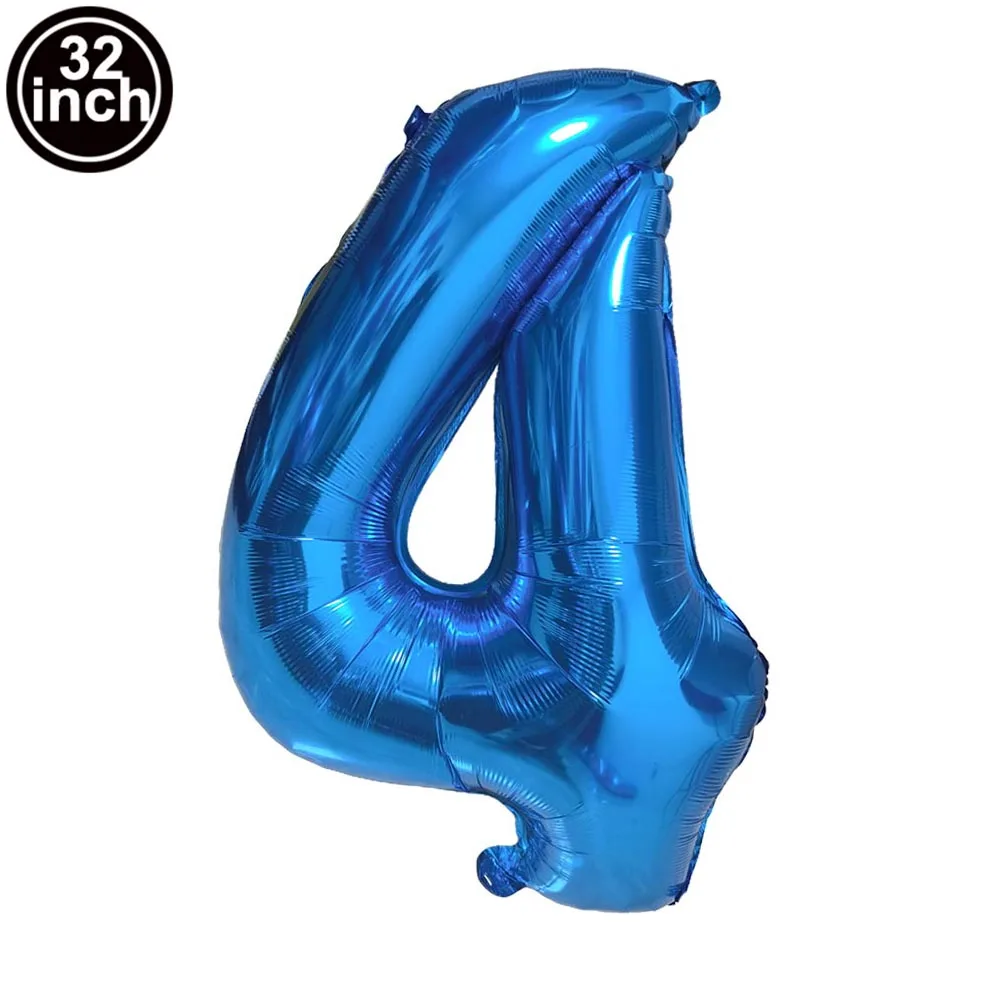 Blauer Ballon mit großen Zahlen, 32 Zoll, 0, 1, 2, 3, 4, 5 – Bild 5
