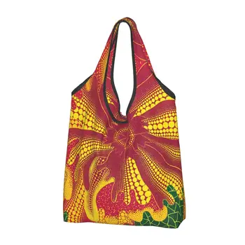 Yayoi Kusama Einkaufstasche Frauen niedlich ästhetische Schulter Shopper Taschen große Kapazität Handtasche