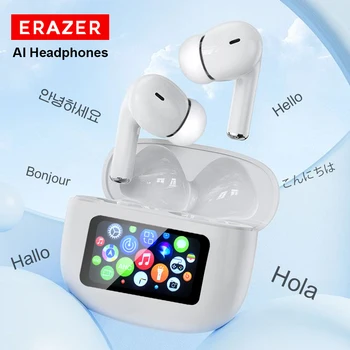 ERAZER AI Translation Airs Pro TWS Drahtlose Bluetooth-Kopfhörer Touchscreen-Steuerung Kopfhörer HiFi-Ohrhörer