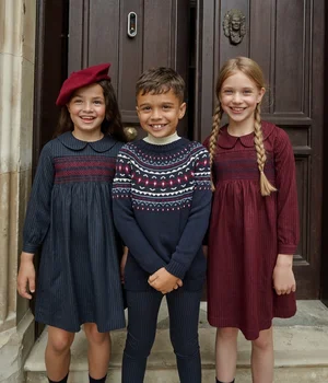 (Wird innerhalb eines Tages versendet) AS AW26 Windsor-Kollektion, gestreifte Kleidung mit Rüschen