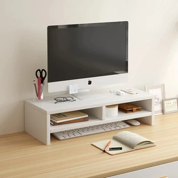 Monitor-Riser-Ständer - ergonomischer Laptop-Ständer, Schreibtisch-Organizer, Tastaturaufbewahrung