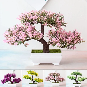 Künstliche Pflanzen Bonsai Kleiner Baum Topf Gefälschte Pflanze Blumen Topf Ornamente Für Home Zimmer