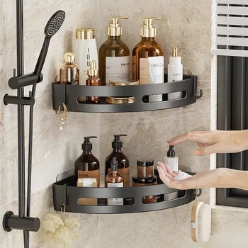 Stark klebend, ohne Bohren, Duschregal, Aufbewahrung, verbessert, wasserdicht, Badezimmer-Organizer, Shampoo