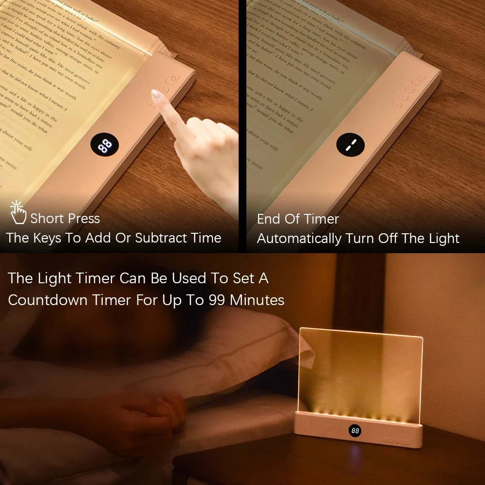 LED-Buchlicht und Nachtlicht 2 in 1, 3 Farbtemperaturen und – Bild 3