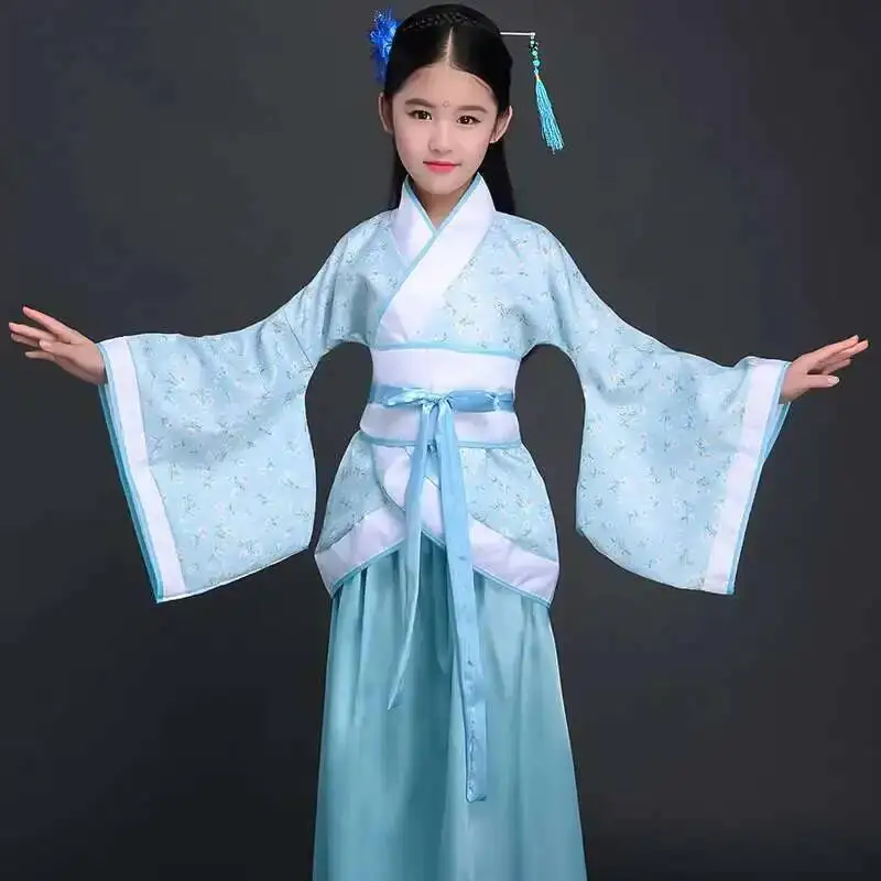 Neujahrskostüm Mädchen Kinder Kimono Traditioneller Vintage – Bild 5