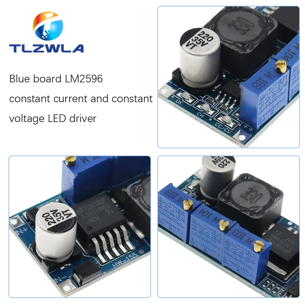 1pcs lm2596s DC-DC Konstant strom modul lm2596 DC-DC 7v-35v – Bild 5