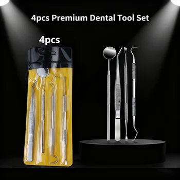 Dental-Werkzeugset zum Entfernen von Zahnschmutz, professionelles Zahnreinigungsset mit Scheren, Flosser