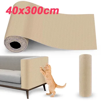 40 x 300 cm Katzenkratzer, Sofabezug, Katzenkratzer, Brettschutz, zuschneidbar, selbstklebender Teppich, DIY