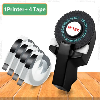 Motex E101 Tragbarer 3D-Präge-Etikettendrucker, ähnlich wie B90 Dymo 12965 1610, manueller Etikettendrucker