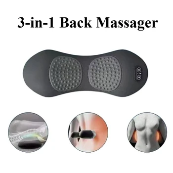 Multifunktionales 3-in-1 Rückenmassagegerät mit Shiatsu-Tiefengewebsmassage, tragbar, für Schlaf und Linderung