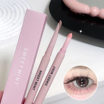 Sweetmint Meniskus Doppelseitiger Seidenraupen-Eyeliner Shadow Highlight Natürlich aufhellendes