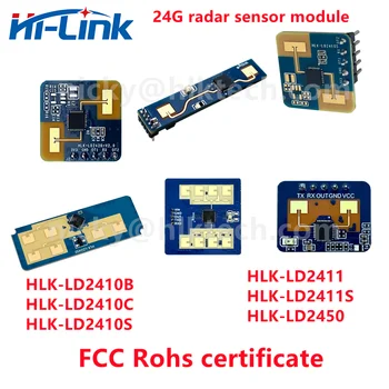 Hi-Link RoHS/FCC/CE 24G HLK-LD2410 LD2410C LD2402 LD2450 LD2401 Smart Home/Hotel Radar-Modul für Menschliche