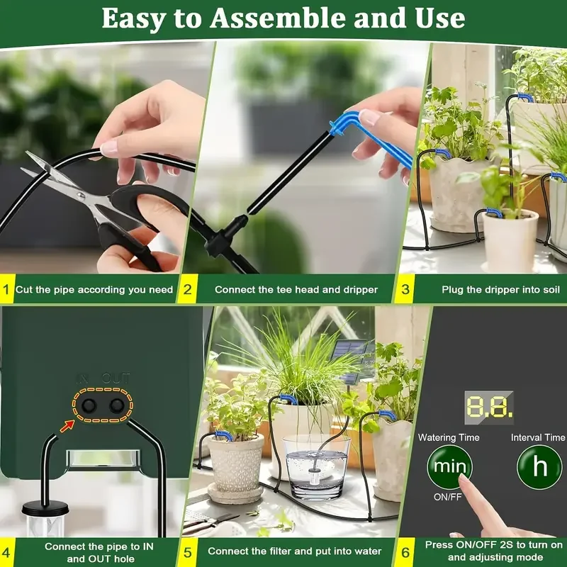 1 Stück DIY solarbetriebenes automatisches – Bild 5