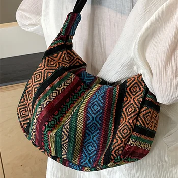 Umhängetaschen, Umhängetasche im Tribal-Stil, faltbares Umhängetaschen-gestreiftes Muster, handwaschbares