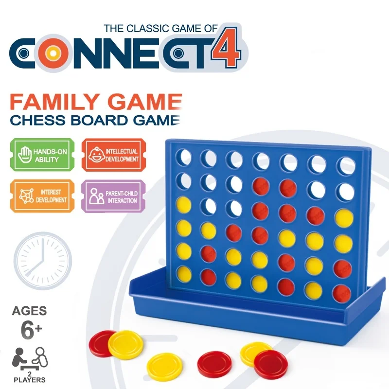 Das klassische Spiel von Connect 4-Spiel für 2 Spieler