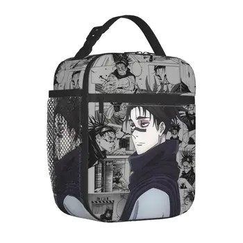 Choso Manga Isolierte Lunchtasche Groß JJK Kaisens Anime Essensbehälter Kühltasche Tragbare Lunchbox Schule