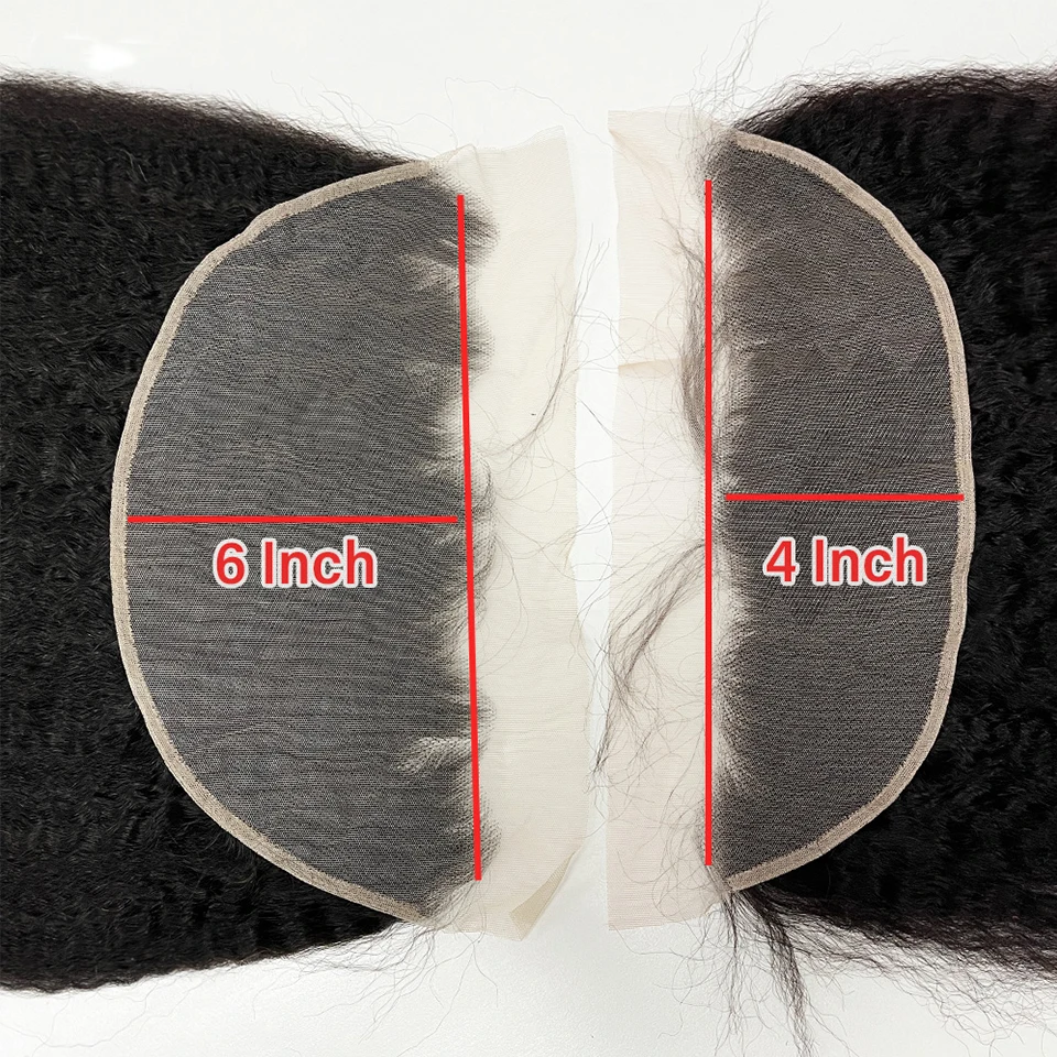 Kinky Straight Lace Closure Frontal Only 5x5 13x6 HD – Bild 4
