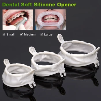 Dental Lip Cheek Retractor Mund Opener Dam Weiche Gummi O Form S/M/L Wange Expander Einweg Kieferorthopädische