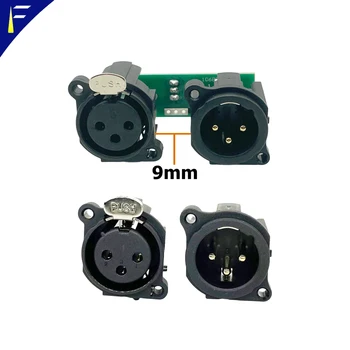 Zubehör für Bühnenstrahlbeleuchtungsgeräte, dreikernige XLR-Buchse mit Signalplatine/XLR-Buchse mit der