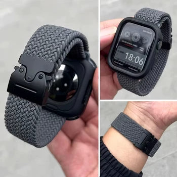 Armband für Apple Watch Band 46 mm 44 mm 42 mm 40 mm 45 mm 41 mm 38 mm Correa Fallschirmarmband IWatch Serie