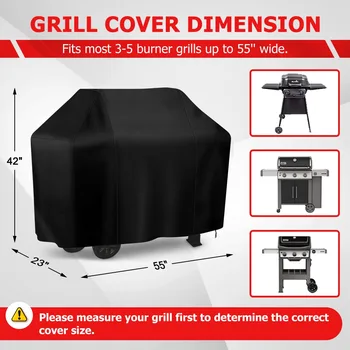 Grillabdeckung, BBQ-Grillabdeckung wasserdicht, universell passend für Weber Char-Broil Nexgrill, mehrere
