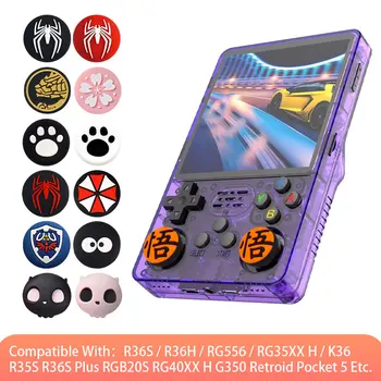 Spider Thumb-Stick-Griffkappe für R36S RG35XX H R36H Retroid Pocket 5, Retro-Spielkonsolen-Joystick-Abdeckung