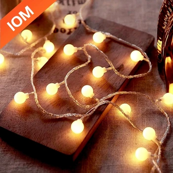 10m USB/Batterie Power Ball LED Lichterketten Girlande Lichter Außen lampe Hochzeit Garten Lichterketten