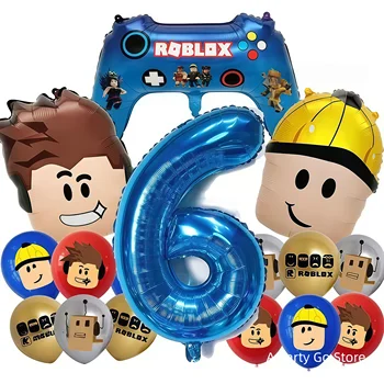 Roblox Luftballons Roblox-Themen Jungen-Luftballons Cartoon Doppelseitig Geformte