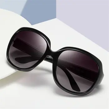 Polarisierte Sonnenbrille für Damen und Herren, übergroße Sonnenbrille mit elliptischem Rahmen, klassische