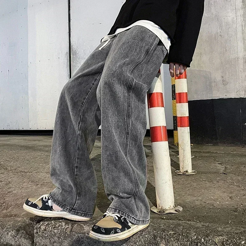 Neue Streetwear Lose Jeans Männer Koreanischen Stil, Mode – Bild 3
