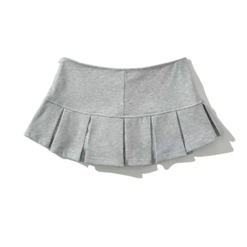 Mooyufon Stoff Y2K Minirock Damen Niedrige Taille Breite – Bild 2