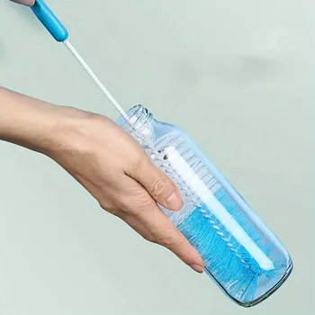 Langstieliger Tassenbürste, Küchen-Glasflaschen-Reinigungsbürste, Milchflaschen-Teetassen-Schrubber