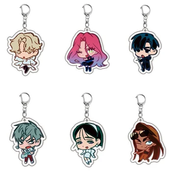 Anime Alien Bühne Schlüsselbund Mann Schlüssel Kette für Zubehör Nette Tasche Anhänger Schlüssel (6 Stück)