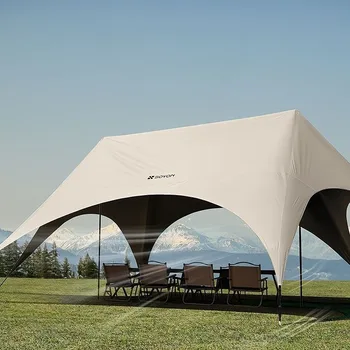 Tragbarer sechseckiger Sonnenschutz für den Außenbereich, Camping, regenfest, schneller Aufbau, Sonnenschutz