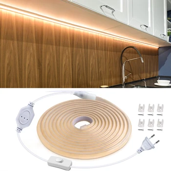 Wasserdicht Beste Unterschrank Licht Küche COB LED Licht mit Knopf Schalter Kabel 220V 110V EU/US Stecker