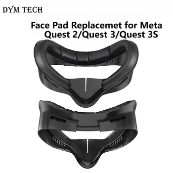 3-in-1-Gesichtsmasken-Kissenpolster-Abdeckung, kompatibel mit Quest 2/Quest 3/Quest 3S, Zubehör mit Brille