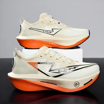 Marathon-Laufschuhe für Herren mit Carbonplatte, Spezial-Sportschuhe, Atmungsaktiv, Leichtgewichtig, Bequeme