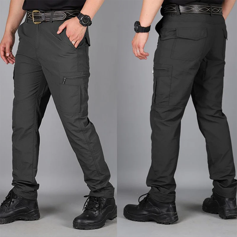Herren Sommer Taktische Cargohose Leichte lässige – Bild 4