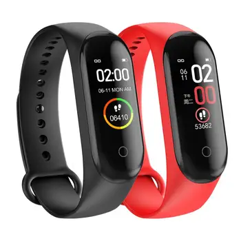 M4 Armband Sport Fitness Schrittzähler Farbe Bildschirm Smart Armband Blutdruck Weg Schritt Zähler Smart Band