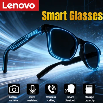 Lenovo Smart-Brille mit Fernbedienung, Touch-Funktion, Fotokamera, Aufnahmefunktion, Übersetzer