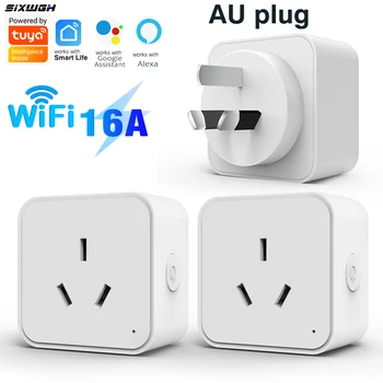 WLAN Tuya AU-Steckdose, Neuseeland-Steckdose mit Energiemonitor, Kompatibel mit Smart Life App