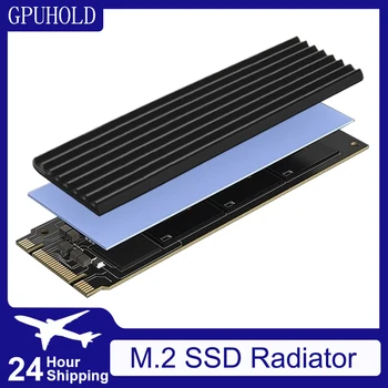 GPUHLOD M.2 SSD-Kühlkörper M2 2280 Solid State-Festplatten-Aluminiumkühler mit thermischem Silikonpad PS5