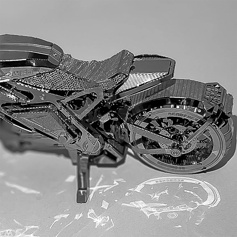 Motorrad 3D Metall Puzzle DIY Modellbau Kit Erwachsene – Bild 4